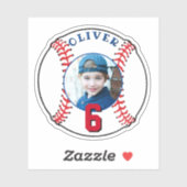 Baseball Ball kinderen Birthday Foto Sticker (Vel)