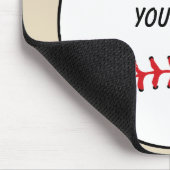 Baseball Ball met aangepaste tekst Muismat (Hoek)