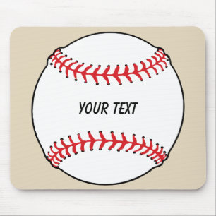 Baseball Ball met aangepaste tekst Muismat