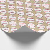 Baseball Ball Patroon Cadeaupapier (Hoek)