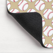 Baseball Ball Patroon Muismat (Hoek)