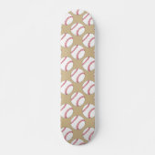 Baseball Ball Patroon Persoonlijk Skateboard (Voorkant)