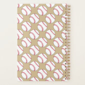 Baseball Ball Patroon Planner (Achterkant)