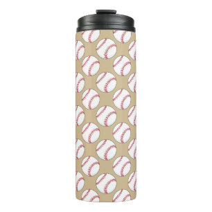 Baseball Ball Patroon Thermosbeker