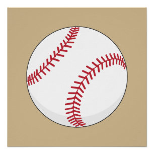 Baseball Ball Perfect Poster