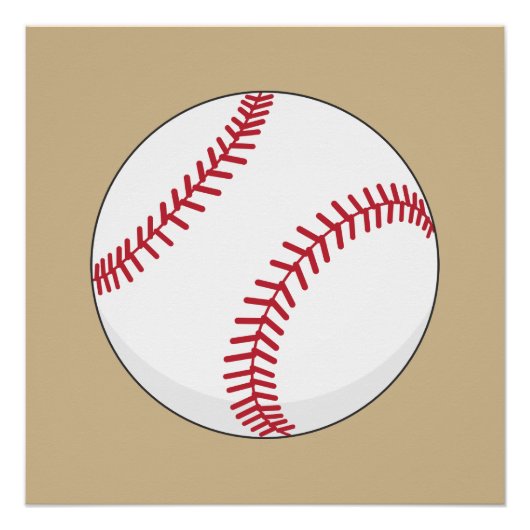 Baseball Ball Perfect Poster (Voorkant)