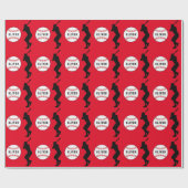 Baseball Ball Player Kinder naam Birthday Cadeaupapier (Vlak)