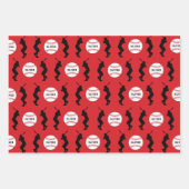 Baseball Ball Player Kinder naam Birthday Inpakpapier Vel (Voorkant)