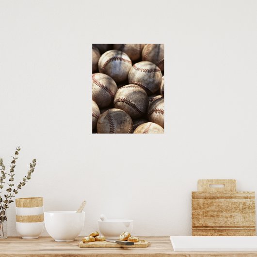 Baseball Ball Poster (Keuken)