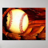 Baseball Ball-Poster Poster (Voorkant)