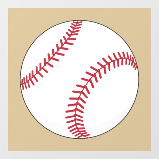 Baseball Ball Raamsticker (Vel)