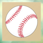 Baseball Ball Raamsticker (Vel 3)
