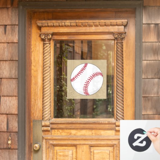 Baseball Ball Raamsticker (Huis Deur)