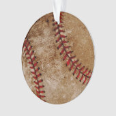Baseball Ball Red en White Sports Ornament (voorkant)