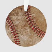 Baseball Ball Red en White Sports Ornament (voorkant)