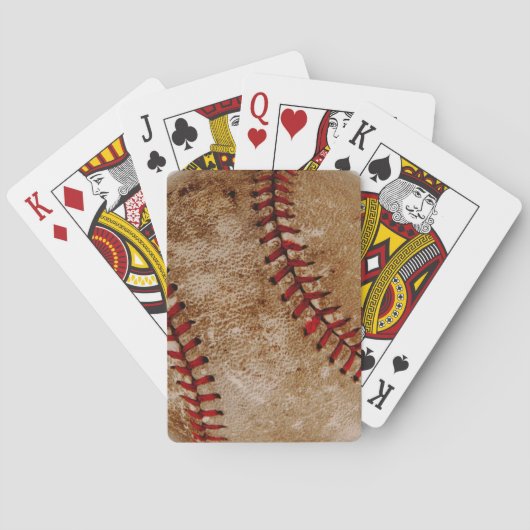  Baseball Ball Red en White Sports Pokerkaarten (Achterkant)