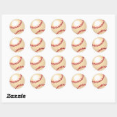 Baseball Ball Ronde Sticker (Vel)