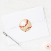 Baseball Ball Ronde Sticker (Envelop)
