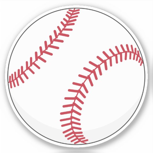 Baseball Ball Sticker (Voorkant)