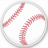 Baseball Ball Sticker (Voorkant)