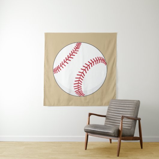 Baseball Ball Wandkleed (In situ)
