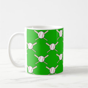 Baseball - Balls & Bats Seamless Pattern Koffiemok
