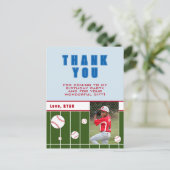 Baseball Balls Kids Birthday Foto Dank u Briefkaart (Staand voorkant)