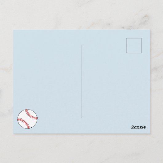 Baseball Balls Kids Birthday Foto Dank u Briefkaart (Achterkant)