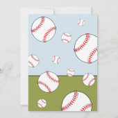 Baseball Balls op maat gesneden kinderen van zater Bedankkaart (Achterkant)