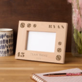 Baseball Balls Speler Nummer Team Naam Gegraveerde Lijstjes (Links)