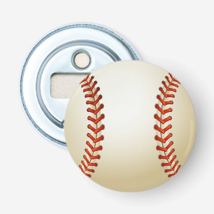 Baseball Balls Sportpatroon Button Flesopener