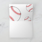 Baseball Balls Sports Happy Birthday Kinder Kaart (Binnen)