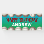 Baseball banner voor verjaardag of om het even wel (Horizontaal)