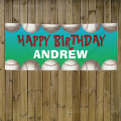 Baseball banner voor verjaardag of om het even wel