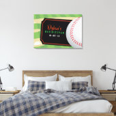 BASEBALL Bar Bat Mitzvah Sign In Board Canvas Afdruk (Insitu (Slaapkamer))