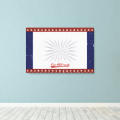 BASEBALL Bar Bat Mitzvah Sign In CUSTOM Canvas Afdruk (Insitu (Houten vloer))