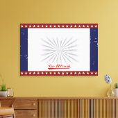 BASEBALL Bar Bat Mitzvah Sign In CUSTOM Canvas Afdruk (Insitu (Woonkamer))