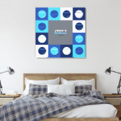 BASEBALL Bar Bat Mitzvah Sign In Memory Board Canvas Afdruk (Insitu (Slaapkamer))