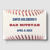 Baseball Bar Mitzvah Gastenboek (Voorkant)