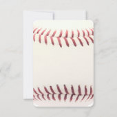 Baseball Bar Mitzvah Gasteninformatie Kaart (Achterkant)