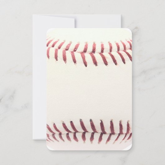 Baseball Bar Mitzvah Gasteninformatie Kaart (Achterkant)