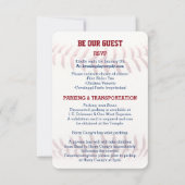 Baseball Bar Mitzvah Gasteninformatie Kaart (Voorkant)