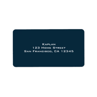 Baseball Bar Mitzvah Return Address Label