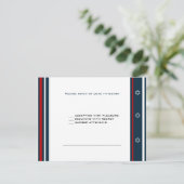Baseball Bar Mitzvah RSVP Kaartje (Staand voorkant)