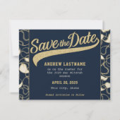 Baseball Bar Mitzvah slaat de datum op Save The Date (Voorkant)