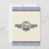 Baseball Bar Mitzvah slaat de datum op Save The Date (Achterkant)