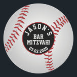 Baseball Bar Mitzvah Stickers Red White<br><div class="desc">Gepersonaliseerde rode,  witte en zwarte baseball Bar Mitzvah envelopzegels of favoriete stickers.</div>