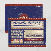  BASEBALL Bar Mitzvah Uitnodiging (Voorkant / Achterkant)