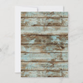  Baseball Barn Wood Background Baby shower Kaart (Achterkant)