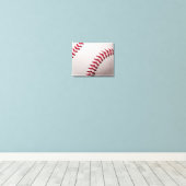 Baseball - Baseball Background Sjabloon aanpassen Canvas Afdruk (Insitu(Wood Floor))